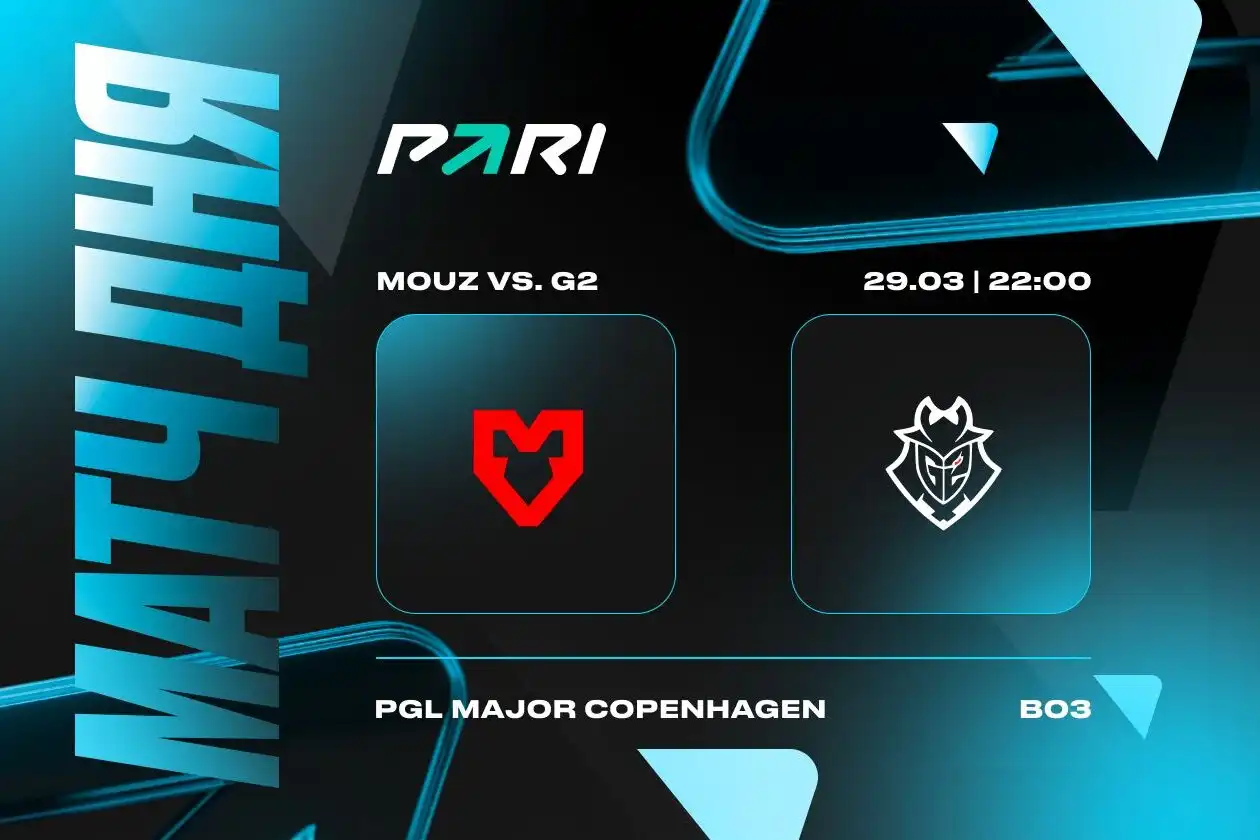 PARI: MOUZ — фаворит в матче с G2 в четвертьфинале PGL Major Copenhagen 2024 по Counter-Strike 2