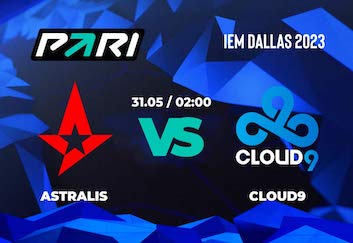 PARI: Cloud9 — фаворит в матче с Astralis на IEM Dallas 2023 по CS:GO
