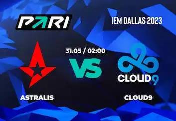 PARI: Cloud9 — фаворит в матче с Astralis на IEM Dallas 2023 по CS:GO