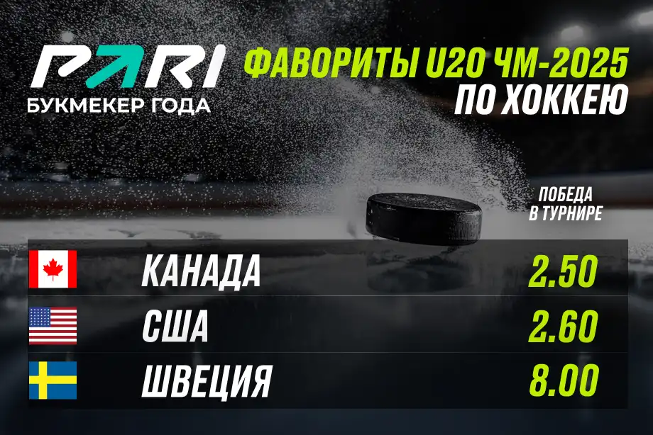 PARI: Канада и США поборются за золото на молодежном ЧМ-2025 по хоккею