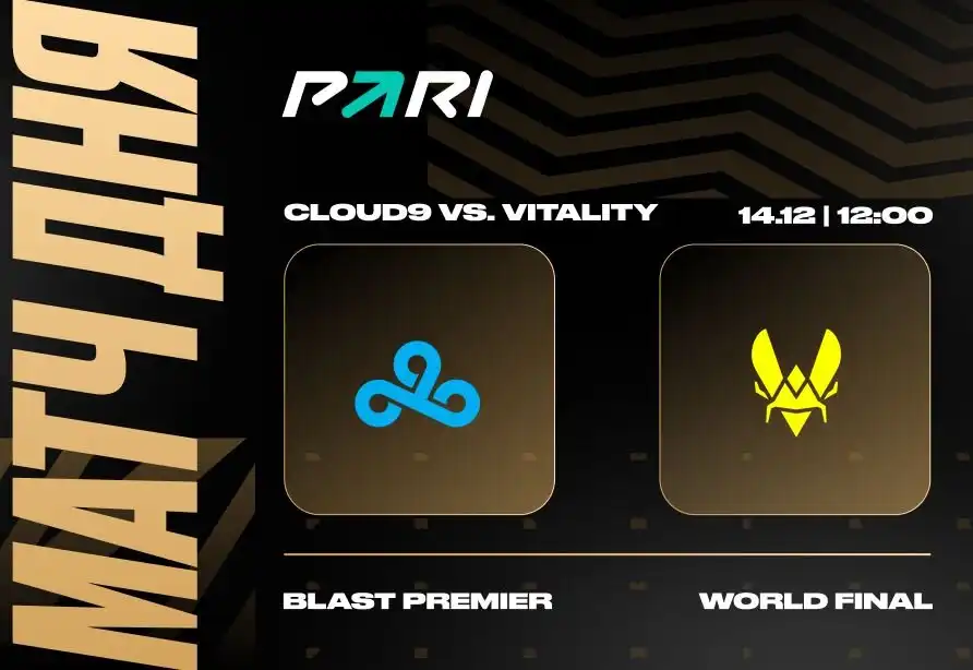 PARI: Team Vitality победит Cloud9 на BLAST Premier: World Final 2023 по CS2