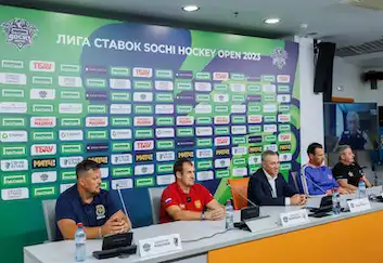 В Сочи состоялась пресс-конференция перед стартом турнира «Лига Ставок Sochi Hockey Open-2023»