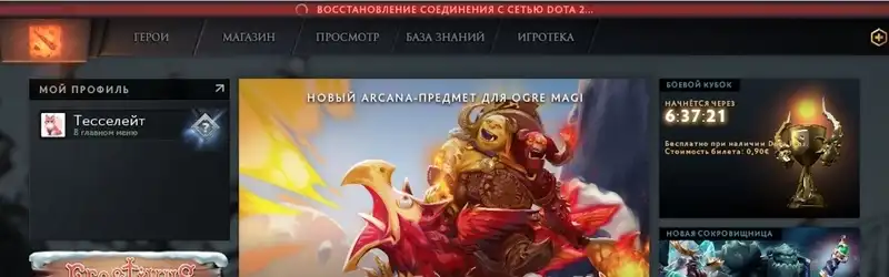 Что делать, если Dota 2 висит на соединение установлено или поиск сети?