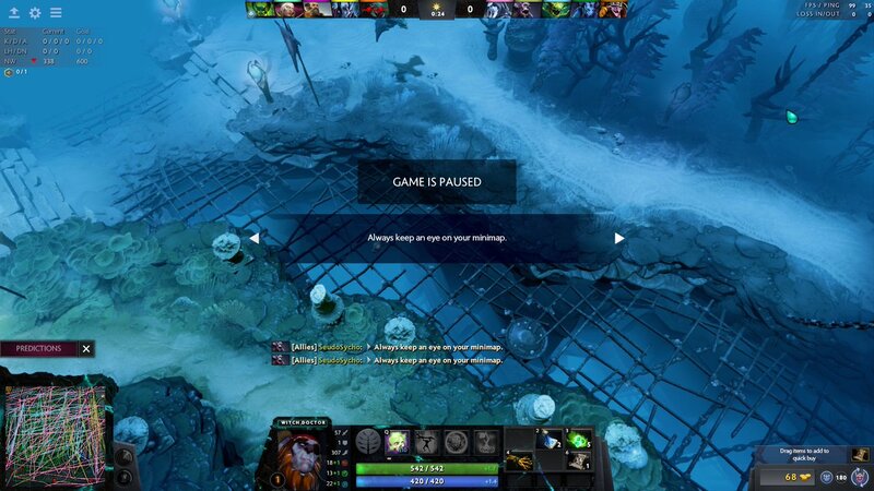 Пауза в Dota 2
