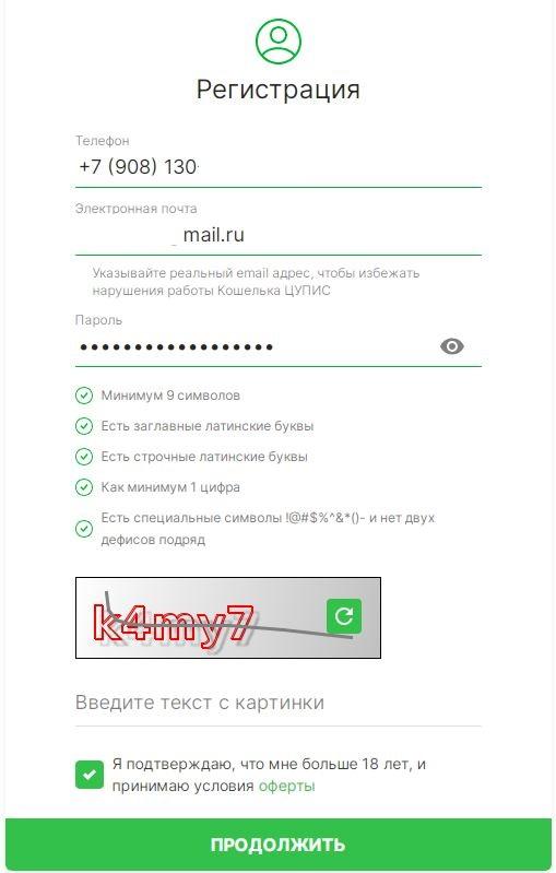 Идентификация в Тенниси через Госуслуги