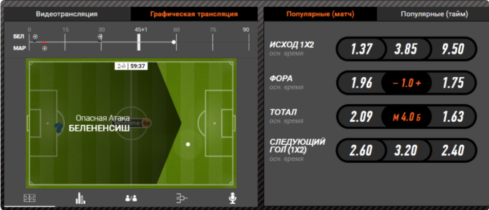 Как смотреть прямые трансляции Winline