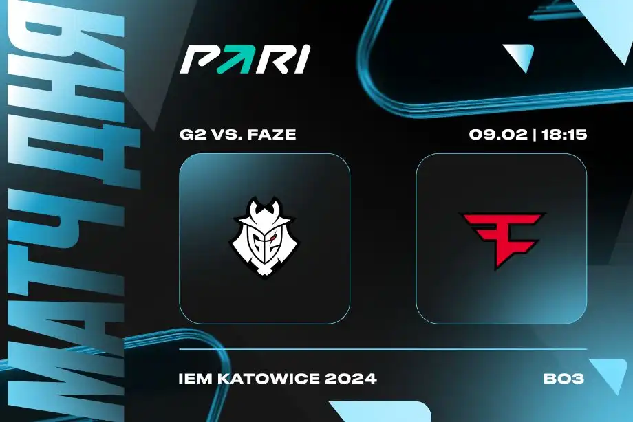 PARI FaZe Clan обыграет G2 и пройдет в полуфинал IEM Katowice 2024 по CS2