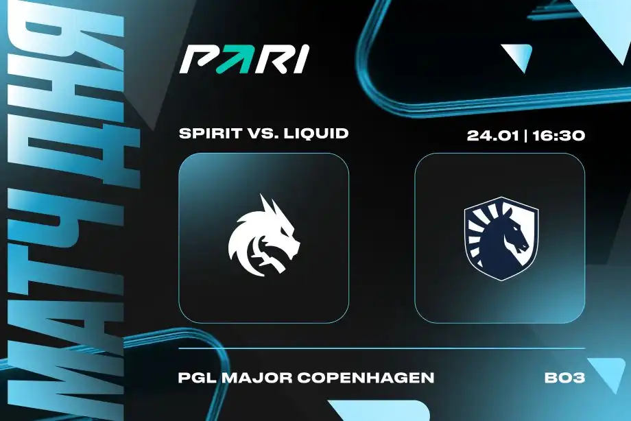 PARI Team Liquid обыграет Team Spirit в стартовом матче на BLAST Premier Spring Groups 2024 по CS2