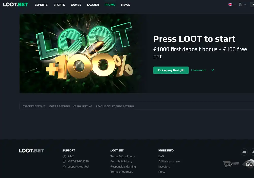 LootBet бонусы