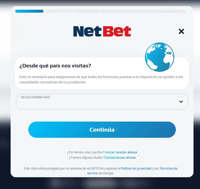 NetBet регистрация