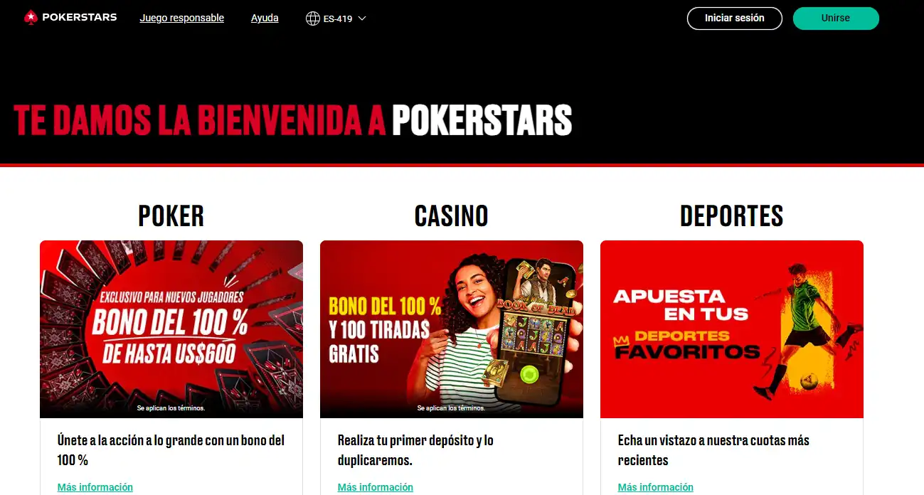 PokerStars главная