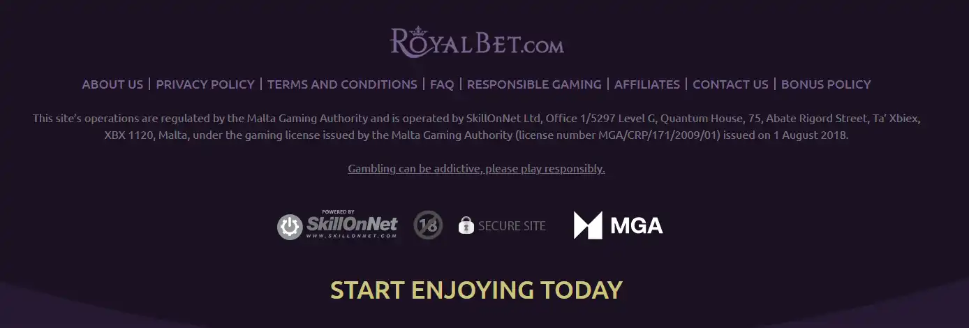 RoyalBet информация