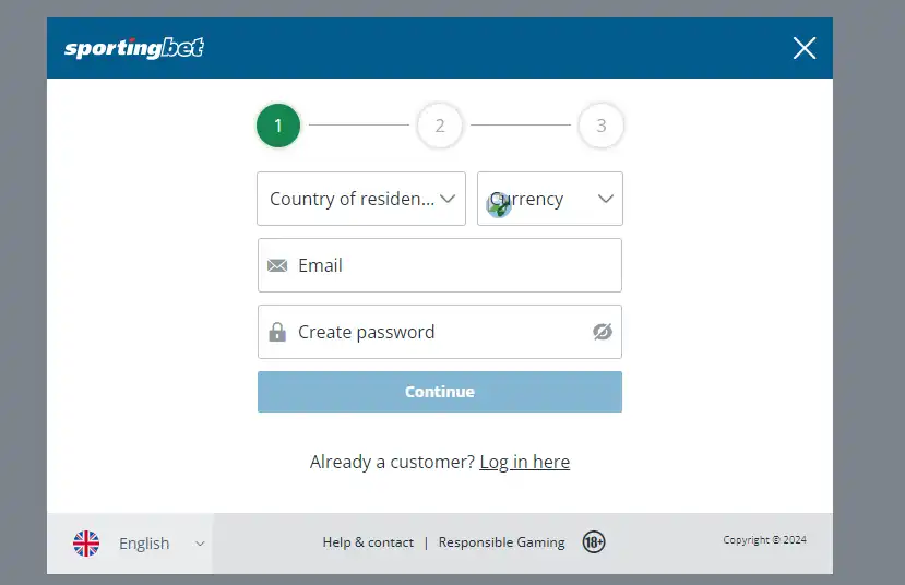 Sportingbet регистрация